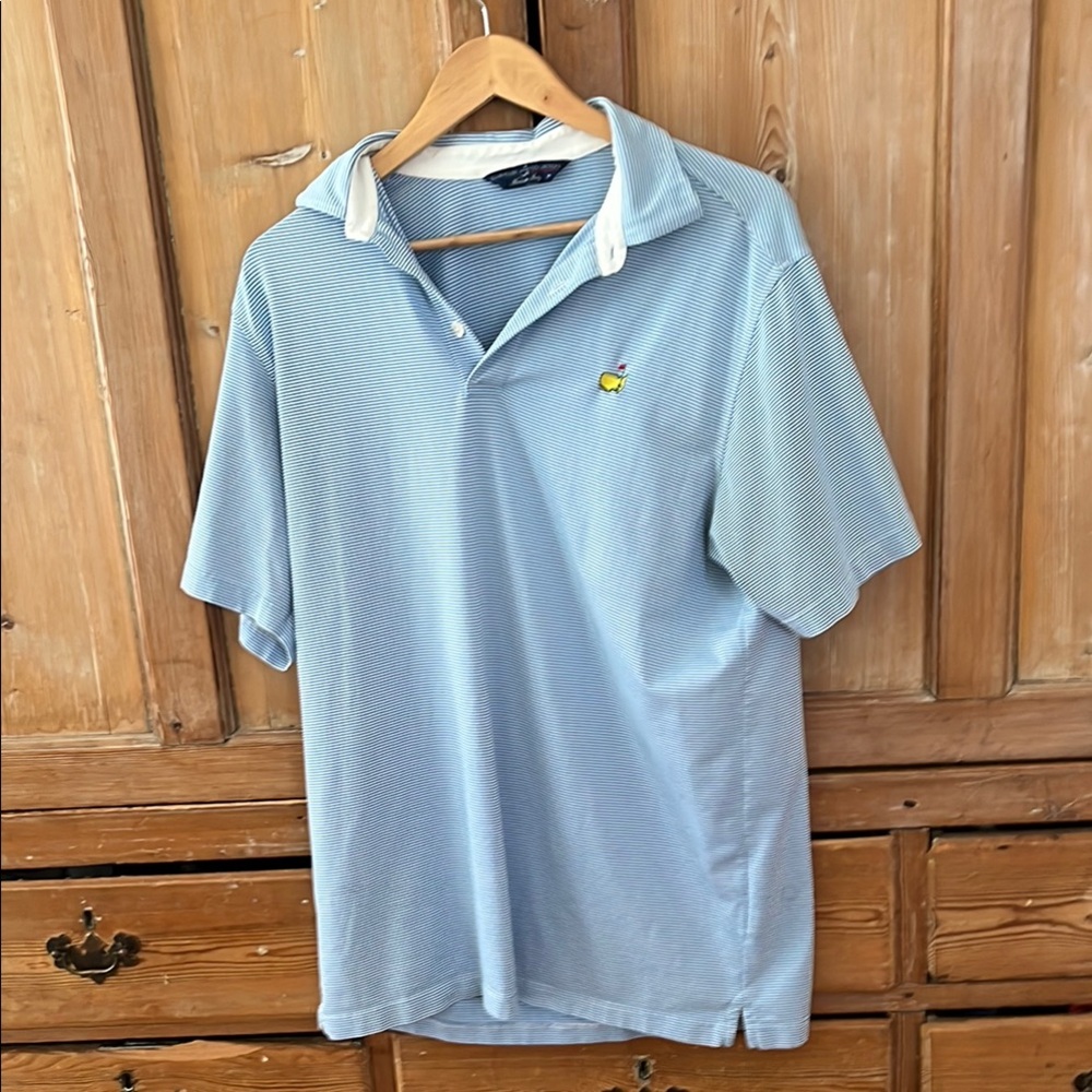 Classic Light Blue Men's Polo Shirt from the Masters Clubhouse Collection
